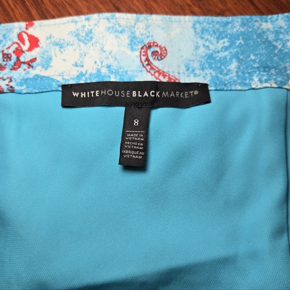 NWOT WHBM Bodice Top Coral Seahorse - Picture 7 of 13